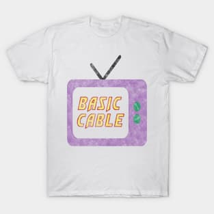 Basic cable 90's 2000's retro television meme joke T-Shirt